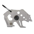 UST Tool-a-Long Multi-Tool Carabiners with Durable, Compact Stainless Steel Construction for Hiking, Kayaking, Camping, Travel and Outdoor Survival - style: Bear
