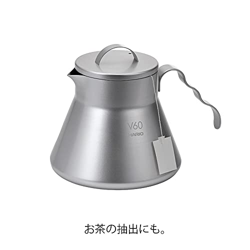 Hario Outdoor V60 Metal Coffee Server, 500ml Silver - style: Coffee Server