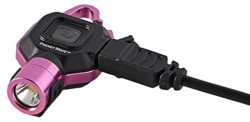 Streamlight 73303 PocketMate 325-Lumen USB Rechargeable Capable Flashlight | 325 lumens; USB rechargeable capable; multi-mode lighting; IPX-rated water resistant; impact-resistance tested - color: Pink