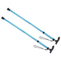 M METERXITY Trekking Poles - Collapsible Hiking Walking Sticks, Telescopic & Folding, Apply to Women Walking Backpacking - color: Blue