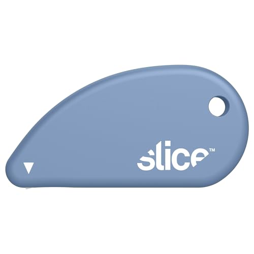 Slice Micro Safety Cutter | Safe Ceramic Box Cutter Lasting 11x Longer than Metal | Keychain Box Opener | 1 Pack | Sky - color: Sky, size: 1 Pack