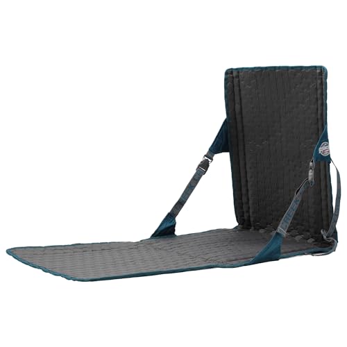 Crazy Creek HEX 2.0 PowerLounger for Day Hiking & Backpacking Trips, 250 LBS Weight Capacity, Adjustable Straps, Compact Design, Water-Resistant, Aleutian Blue/Slate - color: Aleutian Blue/Slate, size: Power Lounger