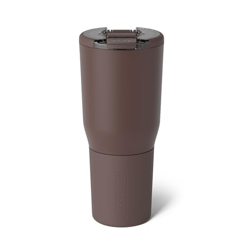 BrüMate Nav 35oz Insulated Travel Tumbler, Java | 100% Leakproof BevLock Lid, Insulated Stainless Steel, Locking Flip Lid, Silicone Sleeve, 4+ Hrs Hot - color: Java, size: 35oz