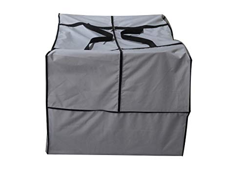 Outdoor Square Cushion/Cover Storage Bag, Protective Zippered Storage Bags with Handles, 32''L x 32''W x 24''H - color: Grey, size: 32''X32''X24''