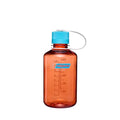 Nalgene 16 oz Narrow Mouth Water Bottle, Thrill & Motion, Flame w/Blue Atoll - color: Flame w/Blue Atoll, size: 16 Ounces