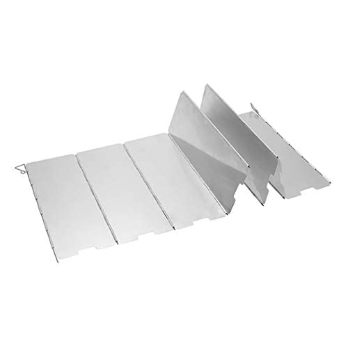 Etopar 8/9/10/12 Plate Foldable Burner Windshield Outdoor Camping Cooker Picnic BBQ Cooking Gas Stove Wind Screen - color: 8 Plate