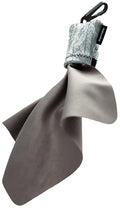 SPUDZ Ultra Microfiber Lens Cleaner with Closeable Bottom – Clip-On Pouch, Washable – for Binoculars, Scopes, Glasses, Screens | Ultra Phantom Shadow, 6 x 6 Inch - color: Phantom Shadow, size: 6 x 6 Inch