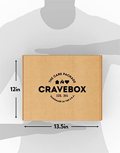 CRAVEBOX Snack Box Variety Pack Care Package (80 Count) Treats Gift Basket Boxes Adults Kids Grandkids Guys Women Men Boyfriend Birthday Cookies Chips Mix College Office Back to School