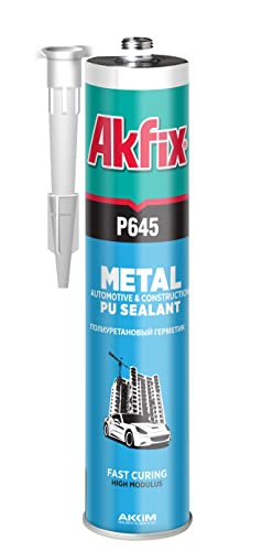 Akfix P645 Seam Sealer Automotive Black (1x10.1 Oz.) - Urethane Autobody Seam Sealer Adhesive for Metal Joints, RV Roof Sealant, Sandable, Paintable, Fast Curing and Durable Bonding | Black, 1 Pack - color: Black, size: 1 Pack