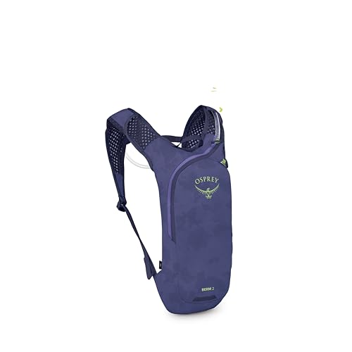 Osprey Berm Biking Backpack with Hydraulics Reservoir - Lightweight Hydration Backpack for Men and Women - color: Botswana Purple Dust Print, style: 2l