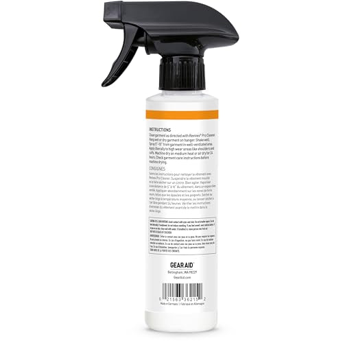 GEAR AID Revivex Durable Water Repellent (DWR) Spray for Waterproof Jackets, Rain Gear, Gore-TEX, Tents & Camping Gear – Restore Waterproofing & Breathability, Various Sizes - style: Dwr Spray, 10 Oz