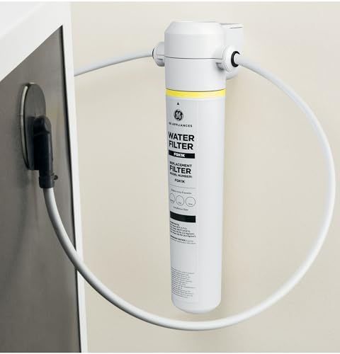 GE Icemaker & Refrigerator System, Exterior Connection, Ice for Beverages, Reduce Chlorine Taste & Odor for Better Water, Replace Every 6 Months, GXRLQK - size: 1 Count (Pack of 1), style: GXRLQK