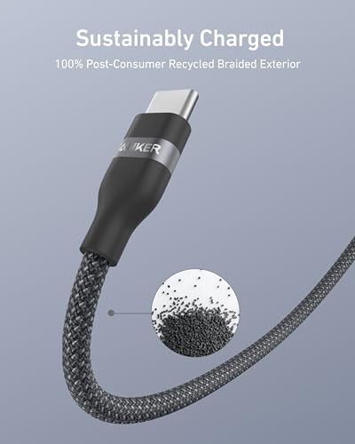 Anker Nano USB A to USB C Cable, CarPlay USB to USB C Cable (6 ft, Black) - color: Black, size: 6ft