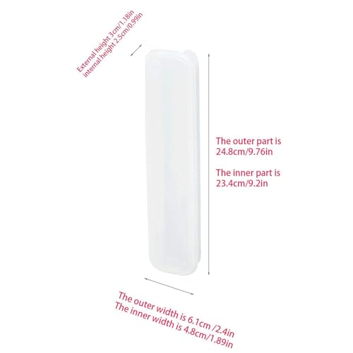 1Pcs Simple Utensil Holder with Lid, Portable Flatware Box Travel Tableware Storage Case, Simple Tableware Storage Box Case for Cutlery Kit (White ransparency) - color: White