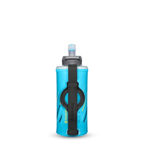 HydraPak SkyFlask Speed - Collapsible Handheld Running Water Bottle (350ml, 500ml, 500ml Insulated) - Adjustable Strap, Lightweight, Spill-Proof Cap - color: *NEW* Malibu Blue, style: 500ml