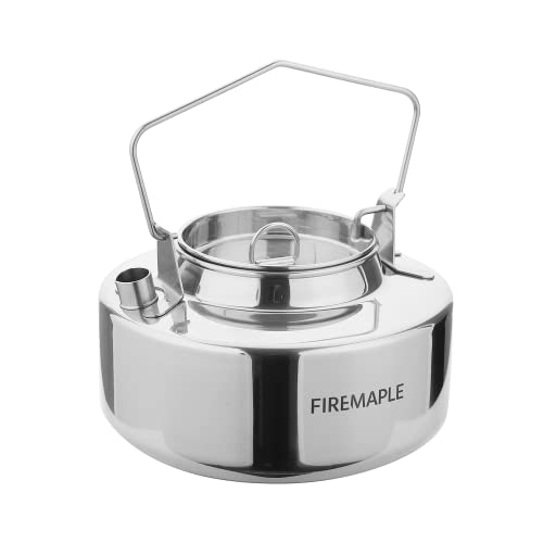 Fire-Maple Antarcti Camping Kettle Stainless Steel Camp Tea Pot, 1.5L - size: 1.6 Quarts