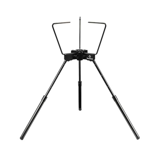 Thous Winds Camping Stove Stand, Backpacking Campfire Tripod with Upper Support, 10.2-14.2 Inch Height Adjustment