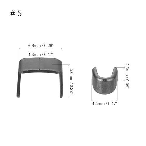 uxcell #5 Zipper Slider Retainers Kit, 20Pcs Bottom Stops & 40Pcs Top Stops for Bags Coats Jackets Closed-end Zippers Replacing, Black - color: Black, size: #5