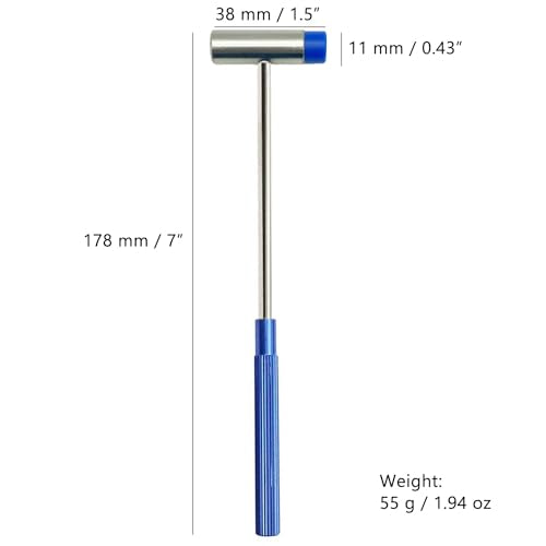 Dual Head Small Hammer for Small Projects, Jewelry Mallet, 2 Pcs - color: Blue Strip Grip 2pcs