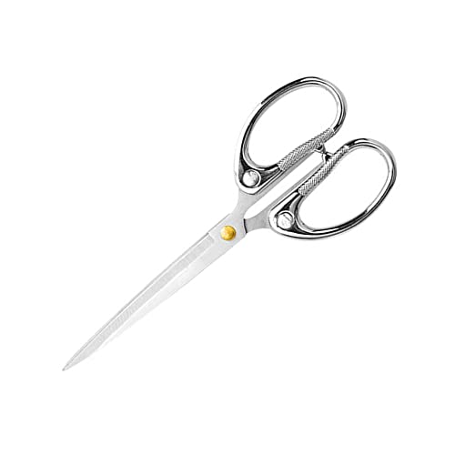 6.3" All Stainless Steel Office Scissors,Ultra Sharp Blade Shears,Sturdy Sharp Scissor for Office Home School Sewing Fabric Craft Supplies Multipurpose Scissors Sliver - color: Silver, size: 6.3"