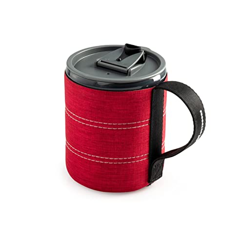 GSI Outdoors Infinity Backpacker Mug I Lightweight, BPA-Free Coffee Cup for Travel, Camping Gear, Backpacking and Outdoors - 17 oz. - color: Heathered Red