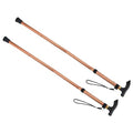 M METERXITY Trekking Poles - Collapsible Hiking Walking Sticks, Telescopic & Folding, Apply to Women Walking Backpacking - color: Brown