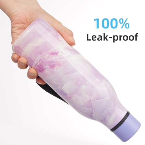 Konokyo 18 oz Insulated Stainless Steel Metal Water Bottle with Strap - color: Dawn, size: 18 Ounces
