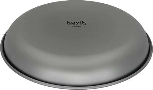 Kuvik Titanium Plate 8.7" Diameter (220mm) - Ultralight and Compact Plate