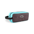 Small Travel Toiletry Bag for Men, Dopp Kit Mens, Zipper Pouch for Travel - color: Grey/Sky Blue