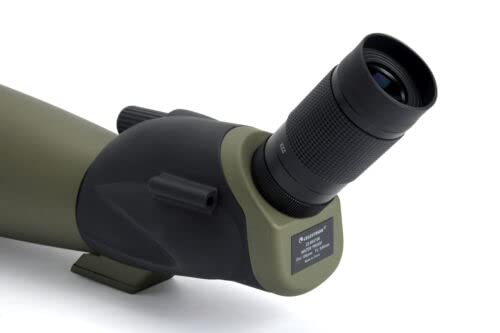 Celestron Ultima 22-66x100 Spotting Scope for Long-Range Viewing | Large Objective Lens, Long-Range Birding & Wildlife Viewing, Fully Multi-Coated, Smooth Focusing, Waterproof Construction - style: Ultima 100 - 45°