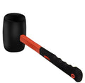 Rubber Hammer with Shock Absorbing Fibre Handle, 12 Oz Mallet for Camping, Floor Installation, Tent Stakes, Home Decoration(12 oz)