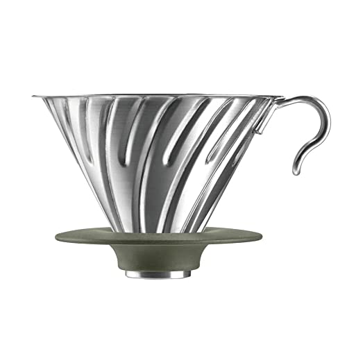 Hario Outdoor V60 Metal Dripper, 02 Silver - style: Dripper