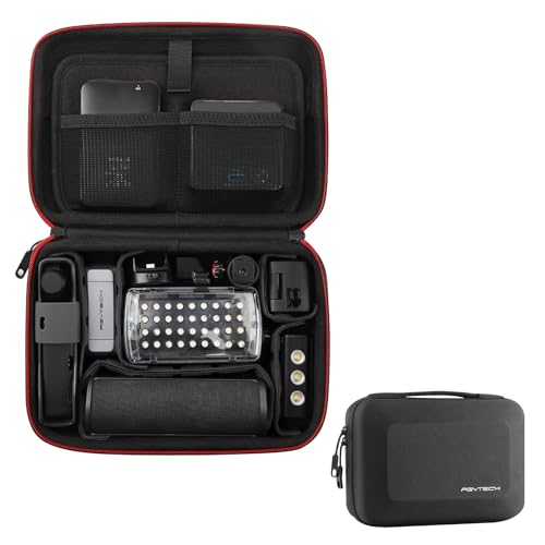 PGYTECH Camera Carrying Case Storage Box Handbag for Action Cameras | Splashproof Hardshell Hand Bag, Compatible with DJI OSMO Action 6/5 Pro/Pocket 4/3/Xtra Muse/Luna Ultra/Gopro/Insta360 - style: Carrying Case
