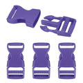 PATIKIL Quick Side Release Buckle, Plastic Buckle Clip Dual Adjustable Belt Snap Fasteners Clasp for Backpack - color: Purple