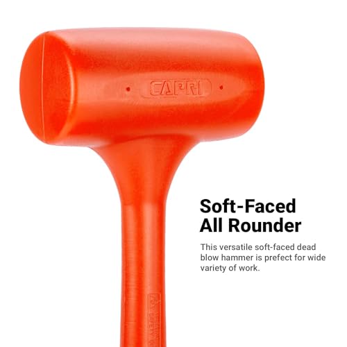 Capri Tools 10099 C099 Deadblow Hammer Orange PU, 4 lb. - size: 4 lb