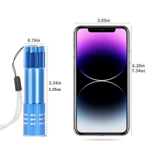 12 Pack Mini Small LED Flashlights USB C Rechargeable Flashlights Bulk Portable Ultralight Camping Bright High Lumens EDC Flash Light for Home Emergency Hurricane Supplies Christmas Gift - color: 12 Pack