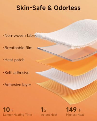 YOSHENNMO Hand Warmers Disposable - Up to 10 Hours of Heat, Super Long Lasting Air Activated Warmers, Quick & Easy Activation, Portable Odor, Free Warmth for Hands (9 Pairs)