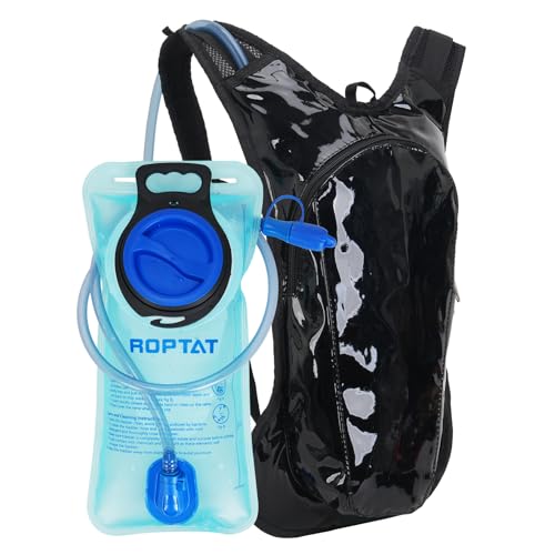 Roptat Hydration Backpack Pack with 2L Hydration Bladder - Lightweight Water Backpack Water Pouch for Women Men Running Riding Biking Music Festival