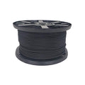 1/4" Black Shock Cord, Marine Grade Polyester Bungee Cord, 500 ft Spool, UV Resistant Elastic Rope - size: (#8) 1/4" x 500 feet