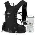 IX INOXTO Hydration Pack Backpack, Lightweight Water Backpack with 2L Hydration Bladder Daypack for Men Women,Running Hydration Vest for Trail Running Hiking Cycling Race Climbing - color: All black - 2L