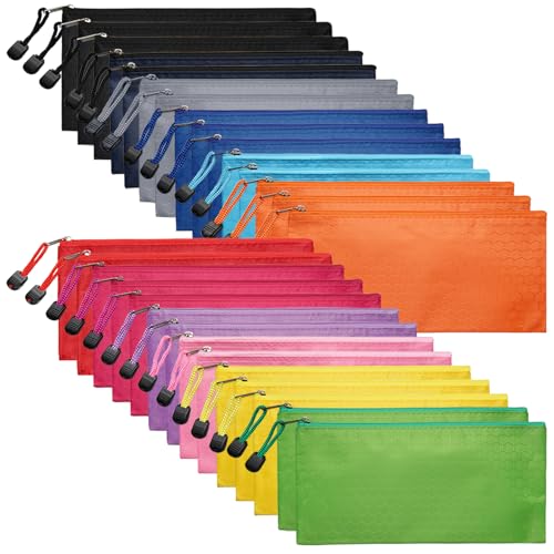 LABUK 29pcs Zipper, Small Zipper, Waterproof, for Travel Cosmetics 12 Colors - style: 29pcs