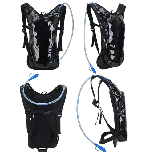 Roptat Hydration Backpack Pack with 2L Hydration Bladder - Lightweight Water Backpack Water Pouch for Women Men Running Riding Biking Music Festival