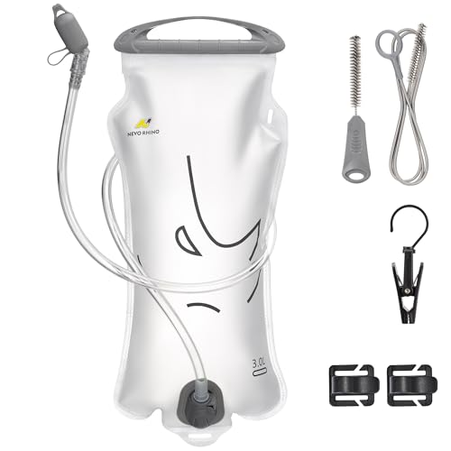 N NEVO RHINO Hydration Bladder 1.5L-3L Kit, Water Bladder for Running Vest - color: 3L-White