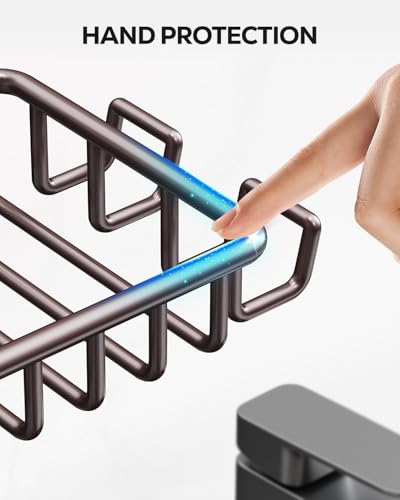 Nieifi Bar Soap Holder for Shower Wall, Adhesive Soap Dish for Bathroom | Stainless steel, razor holder, 4 hooks, soap dish for shower, wall mounted, soap caddy, sponge holder, rustproof, brown - color: Brown, size: 1 Pack