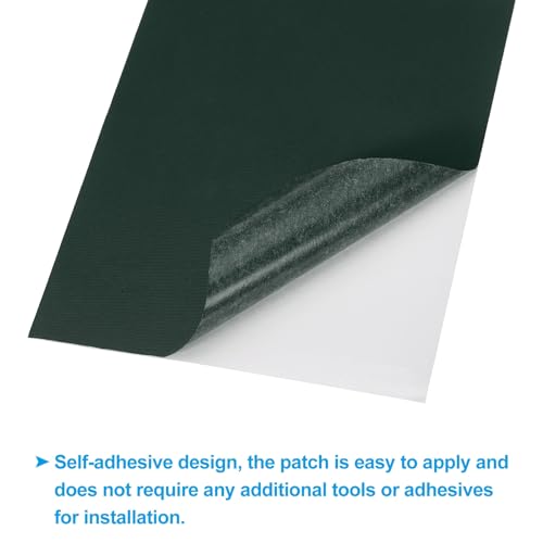 PATIKIL Down Jacket Repair Patch 6" x 8", 10 Pack Self Adhesive Nylon Fabric Patch for Tent Clothes Outdoor Camping Gear, Dark Green - color: Dark Green