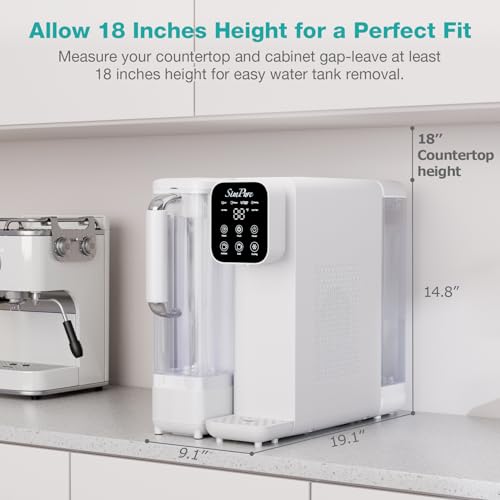 SimPure Y11C-A Cold Reverse Osmosis Water Filter Countertop, UV RO System