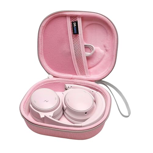Hard Case for Bose QuietComfort, QC, QC 45 Headphone, Pink | Compatible with Bose QC Ultra, QC 35, QC 35 II, QC45 SE, QC SE Over Ear Noise Cancelling Headphones, Travel Storage Bag - color: Pink