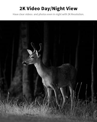Oculview 4G LTE Cellular Trail Camera 360° Live Streaming Solar Deer Camera, SIM Card Included, Clear Night Vision, Remote Phone Control, Instant Alerts, Cloud Storage for Hunting/Outdoor Security