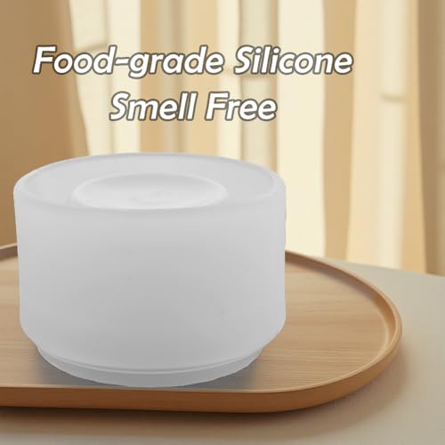 1 Pack Portable Collapsible Silicone Wine Glasses, Collapsible Silicone Cup, Travel Camp Wine Glasses for Picnic Indoor Outdoor, Reusable, Capacity 7 Oz, White