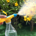 Handheld Bottle Sprayer Adjustable Mist Nozzle Pressurized Atomizing Spray Head Watering Can Attachment Garden Irrigation Sprayer for Plants Cleaning Alcohol Disinfection and Home Gardening Use